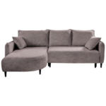 Möbelix Ecksofa Sycylia Taupe/schwarz, 165 Cm