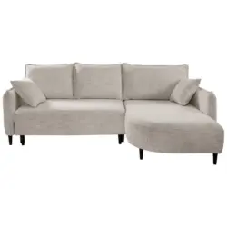 Ecksofa Sycylia Creme/schwarz, 244 Cm