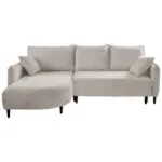 Möbelix Ecksofa Sycylia Creme/schwarz, 165 Cm