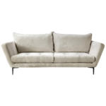 Möbelix Sofa Ankona Creme/schwarz, 225 Cm