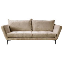 Sofa Ankona Beige/schwarz, 225 Cm