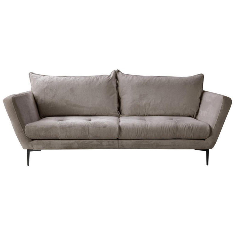 Sofa Ankona Grau/schwarz, 225 Cm