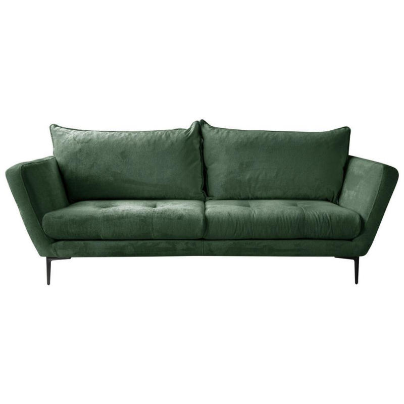 Sofa Ankona Grün/schwarz, 225 Cm