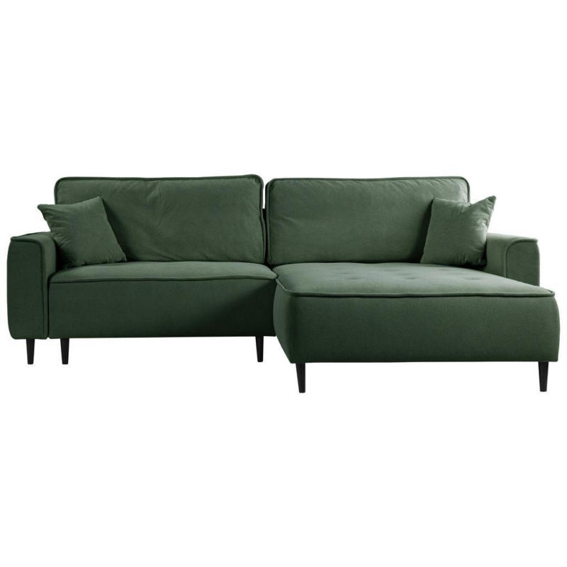 Ecksofa Blues Grün/schwarz, 263 Cm