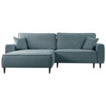 Möbelix Ecksofa Blues Blau/schwarz, 183 Cm