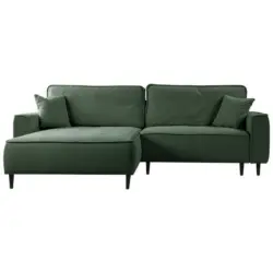 Ecksofa Blues Grün/schwarz, 183 Cm