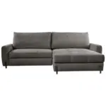 M&ouml;belix Ecksofa Naomi Graubraun/schwarz, 265 Cm