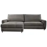 Möbelix Ecksofa Naomi Graubraun/schwarz, 162 Cm