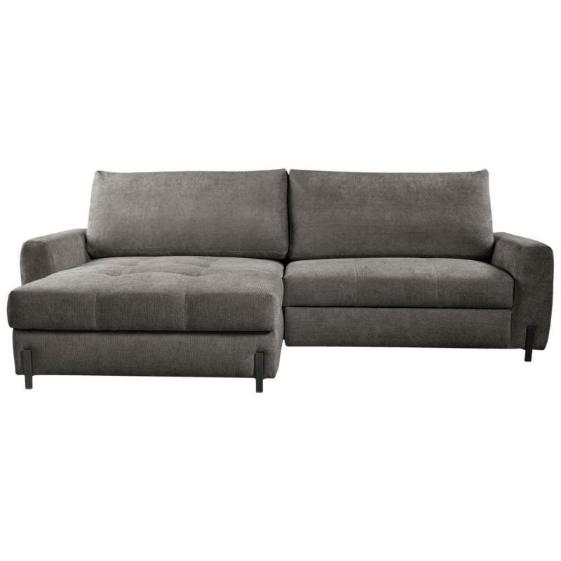 Ecksofa Naomi Graubraun/schwarz, 162 Cm