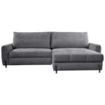 Möbelix Ecksofa Naomi Grau/schwarz, 265 Cm