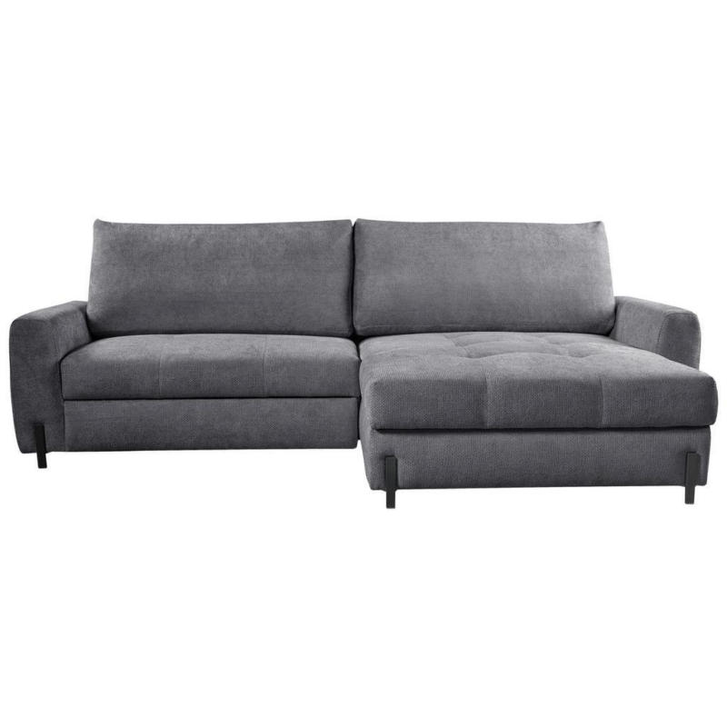 Ecksofa Naomi Grau/schwarz, 265 Cm