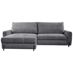 Ecksofa Naomi Grau/schwarz, 162 Cm