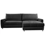 Möbelix Ecksofa Naomi Anthrazit/schwarz, 265 Cm