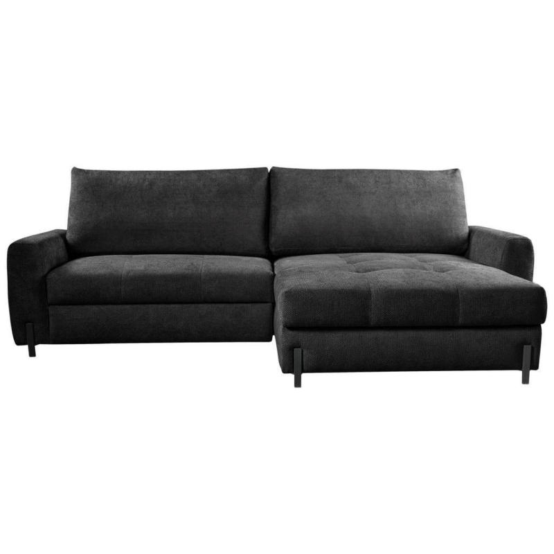 Ecksofa Naomi Anthrazit/schwarz, 265 Cm