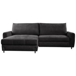 Ecksofa Naomi Anthrazit/schwarz, 162 Cm