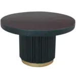 M&ouml;belix Couchtisch Uitgeest Schwarz/goldfarben, 60 Cm