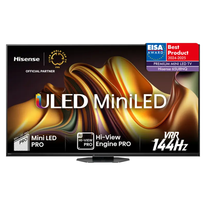 Телевизор HISENSE 65U8NQ 4K Ultra HD Mini LED SMART TV, VIDAA, 65.0 ", 164.0 см