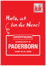 KiK KiK: Neueröffnung in Paderborn - bis 21.02.2025