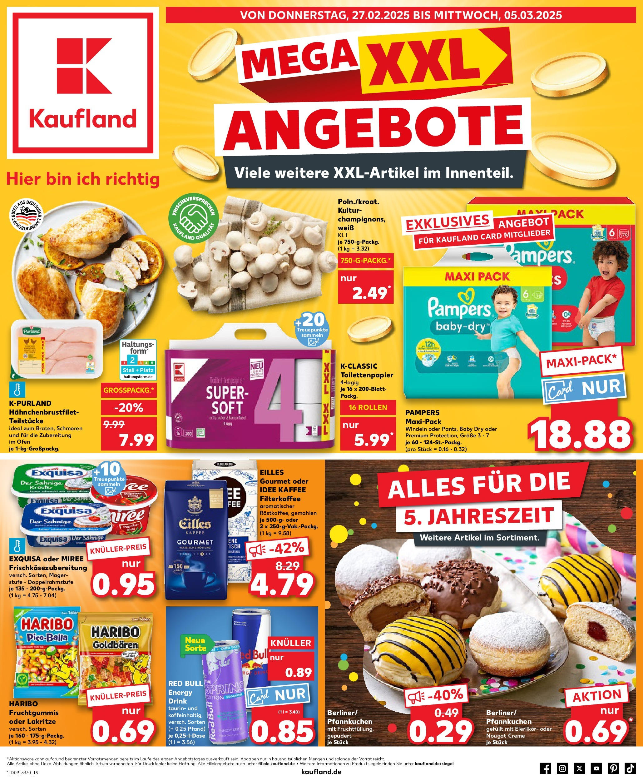 Kaufland - Berlin-Mitte, Rochstraße 7 (ab 27.02.2025) » Angebote Online zum Blättern | Seite: 1 | Produkte: Energy, Kaffee, Exquisa, Toilettenpapier