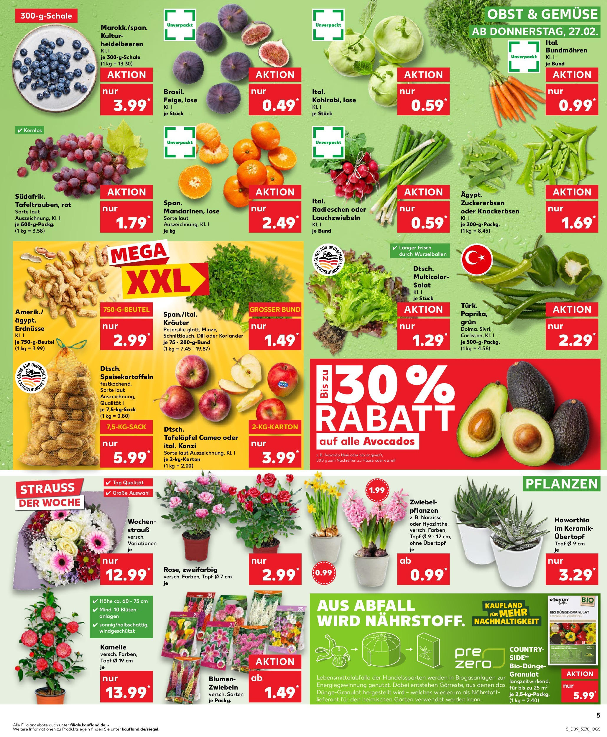 Kaufland - Berlin-Mitte, Rochstraße 7 (ab 27.02.2025) » Angebote Online zum Blättern | Seite: 5 | Produkte: Erdnüsse, Gemüse, Petersilie, Salat