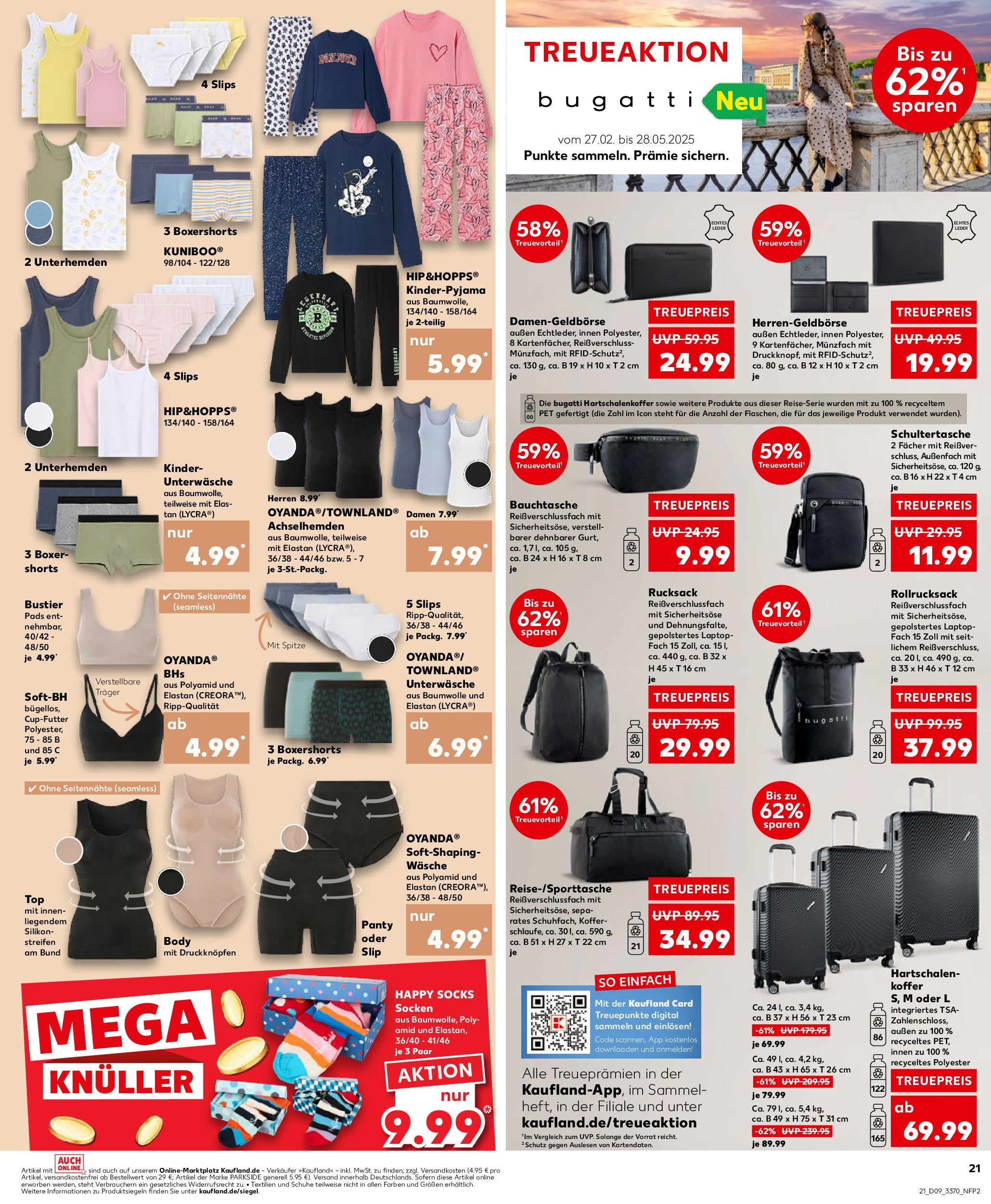 Kaufland - Berlin-Mitte, Rochstraße 7 (ab 27.02.2025) » Angebote Online zum Blättern | Seite: 21 | Produkte: Socken, Slip, Boxer, Rucksack