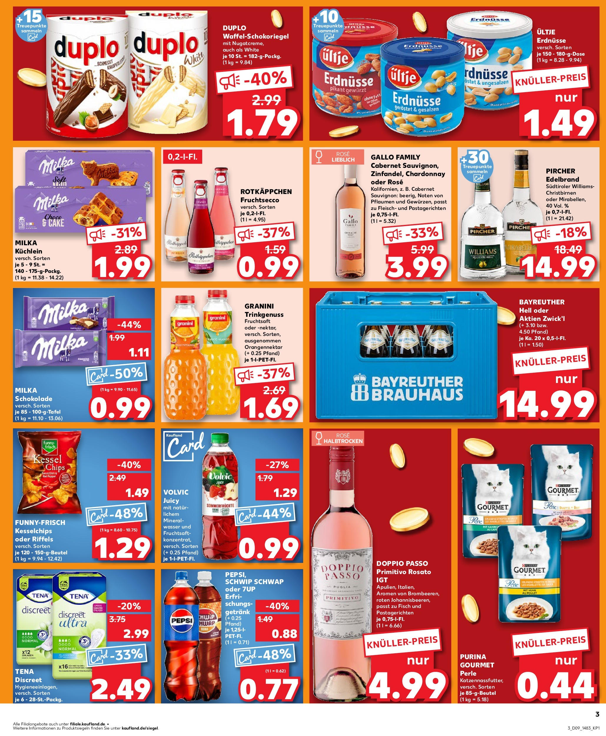 Kaufland - Frankfurt Am Main, Mainzer Landstraße 6 (ab 27.02.2025) » Angebote Online zum Blättern | Seite: 3 | Produkte: Milka, Pepsi, Chips, Fleisch