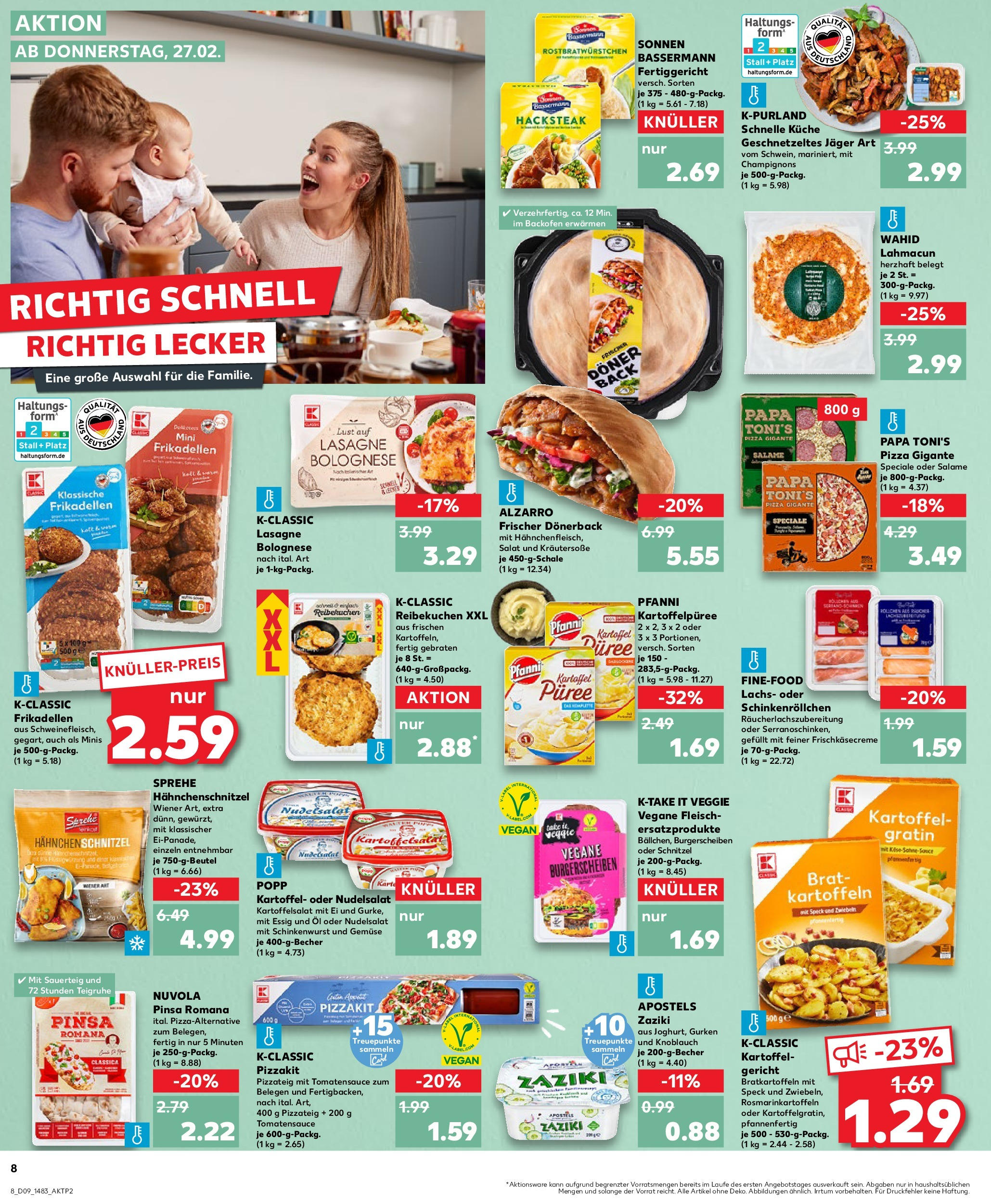 Kaufland - Frankfurt Am Main, Mainzer Landstraße 6 (ab 27.02.2025) » Angebote Online zum Blättern | Seite: 8 | Produkte: Öl, Champignons, Knoblauch, Backofen