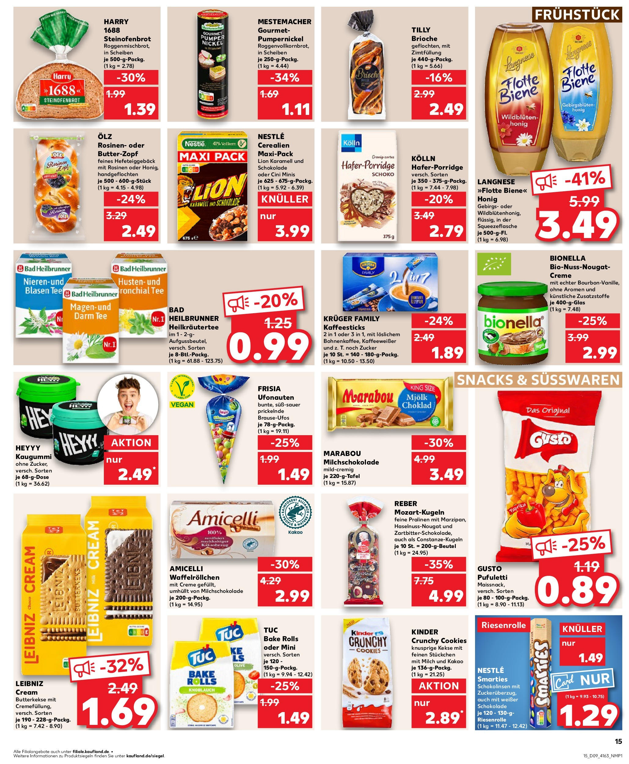 Kaufland - Frankfurt Am Main, Mainzer Landstraße 6 (ab 27.02.2025) » Angebote Online zum Blättern | Seite: 15 | Produkte: Kolln, Bad, Rosinen, Tee