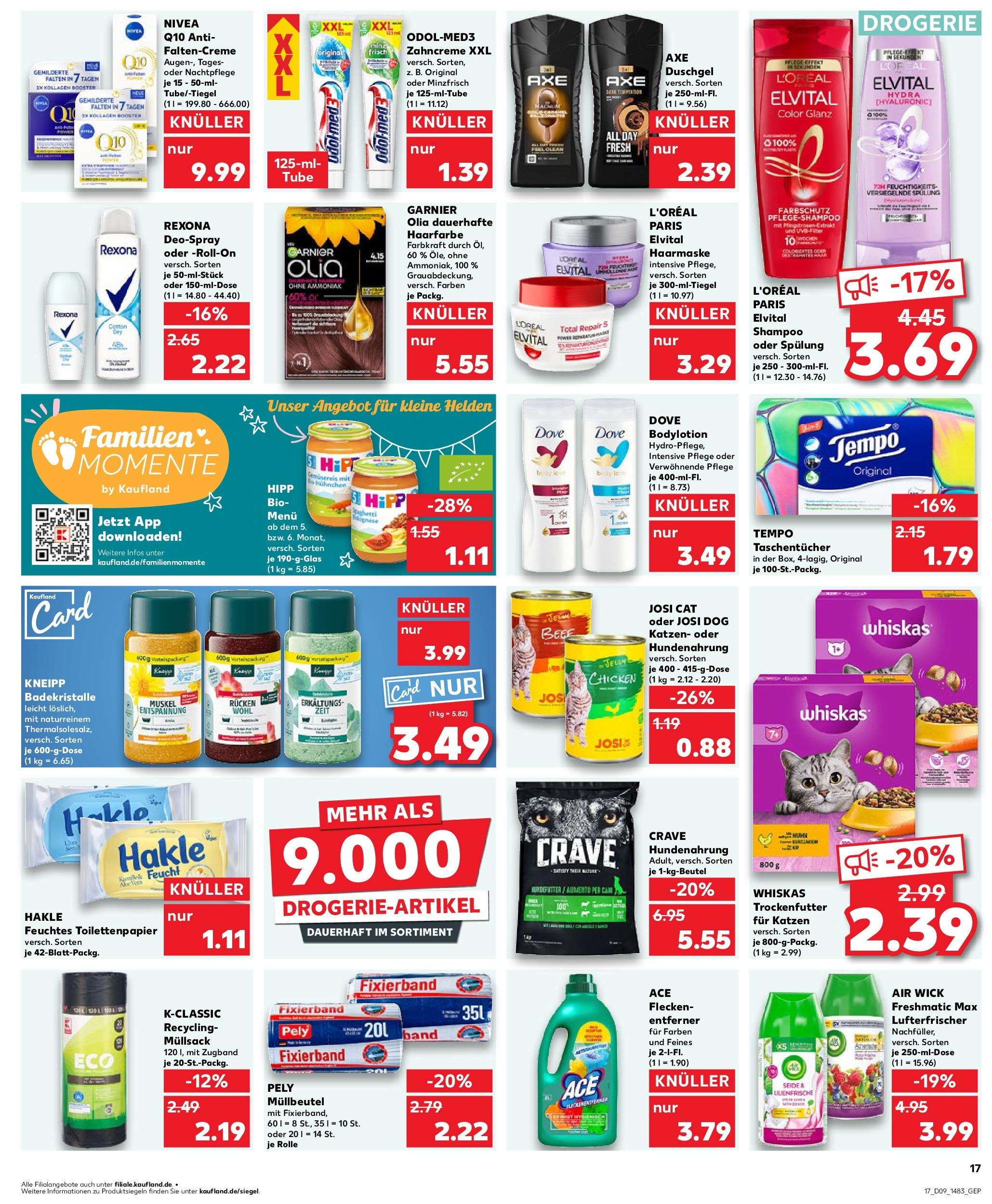 Kaufland - Frankfurt Am Main, Mainzer Landstraße 6 (ab 27.02.2025) » Angebote Online zum Blättern | Seite: 17 | Produkte: Spülung, Haarmaske, Deospray, Whiskas