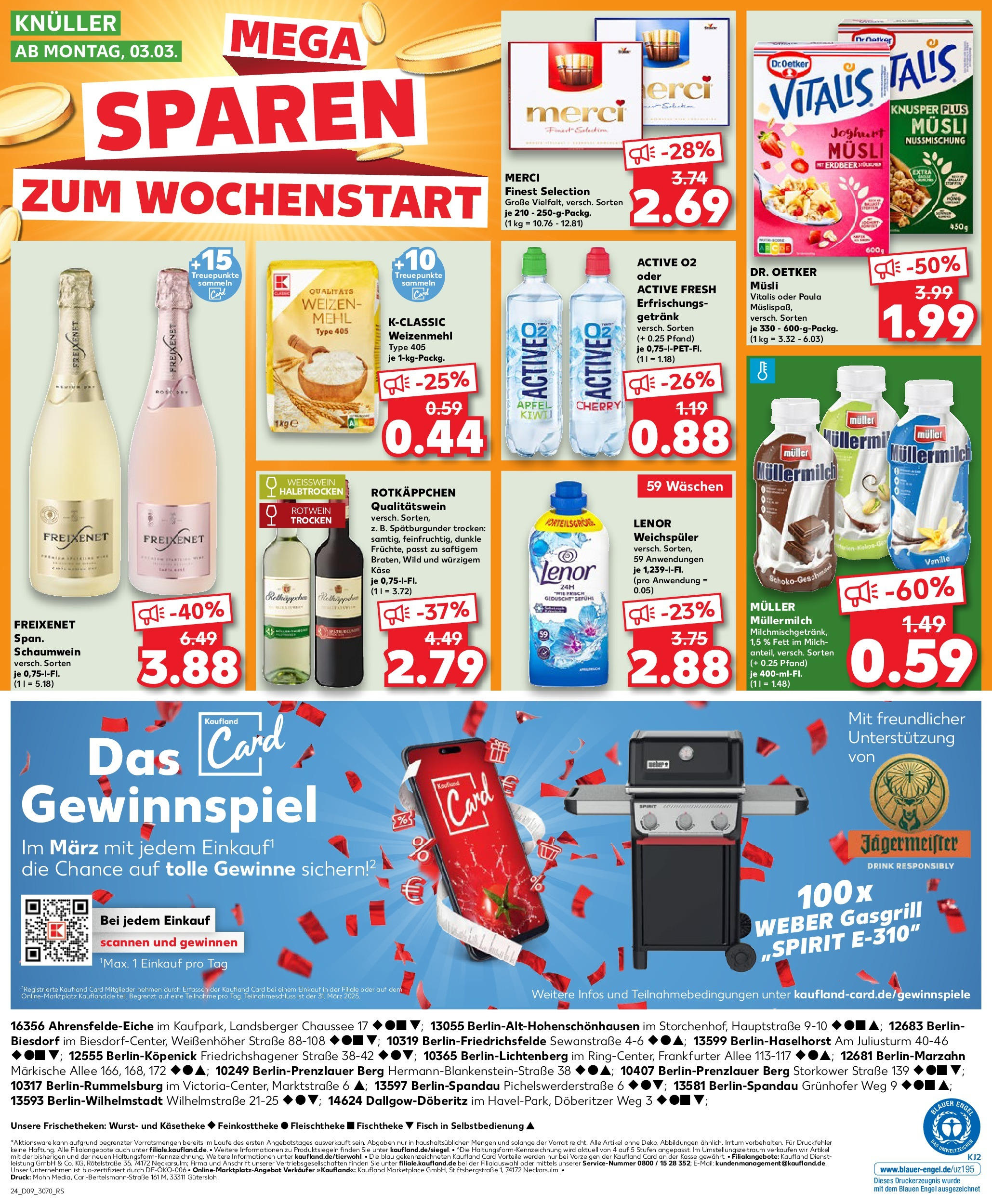 Kaufland - Ahrensfelde, Landsberger Chaussee 17 (ab 27.02.2025) » Angebote Online zum Blättern | Seite: 24 | Produkte: Joghurt, Weißwein, Äpfel, Weizenmehl