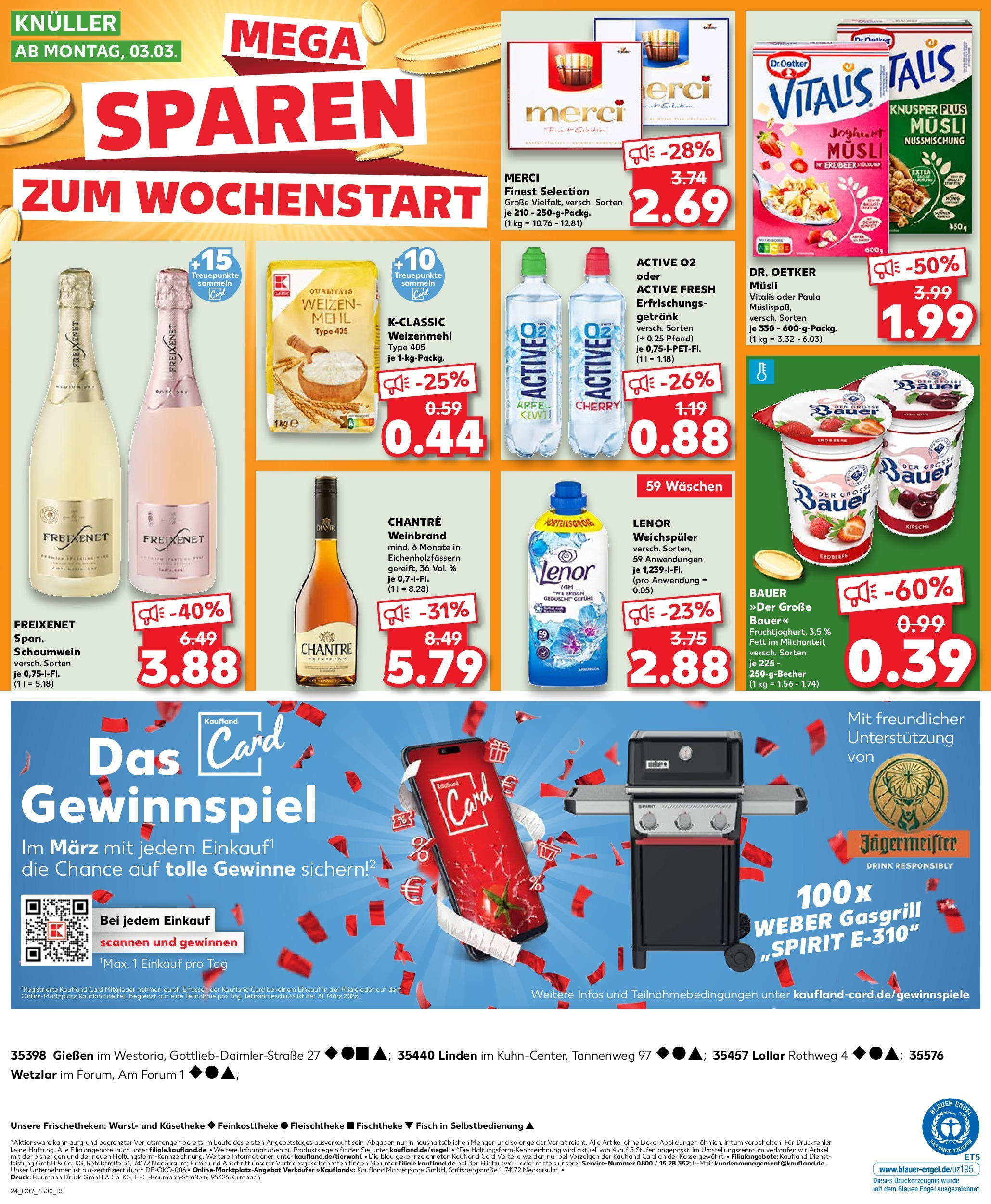 Kaufland - Wetzlar, Am Forum 1 (ab 27.02.2025) » Angebote Online zum Blättern | Seite: 24 | Produkte: Musli, Joghurt, Fisch, Chantré