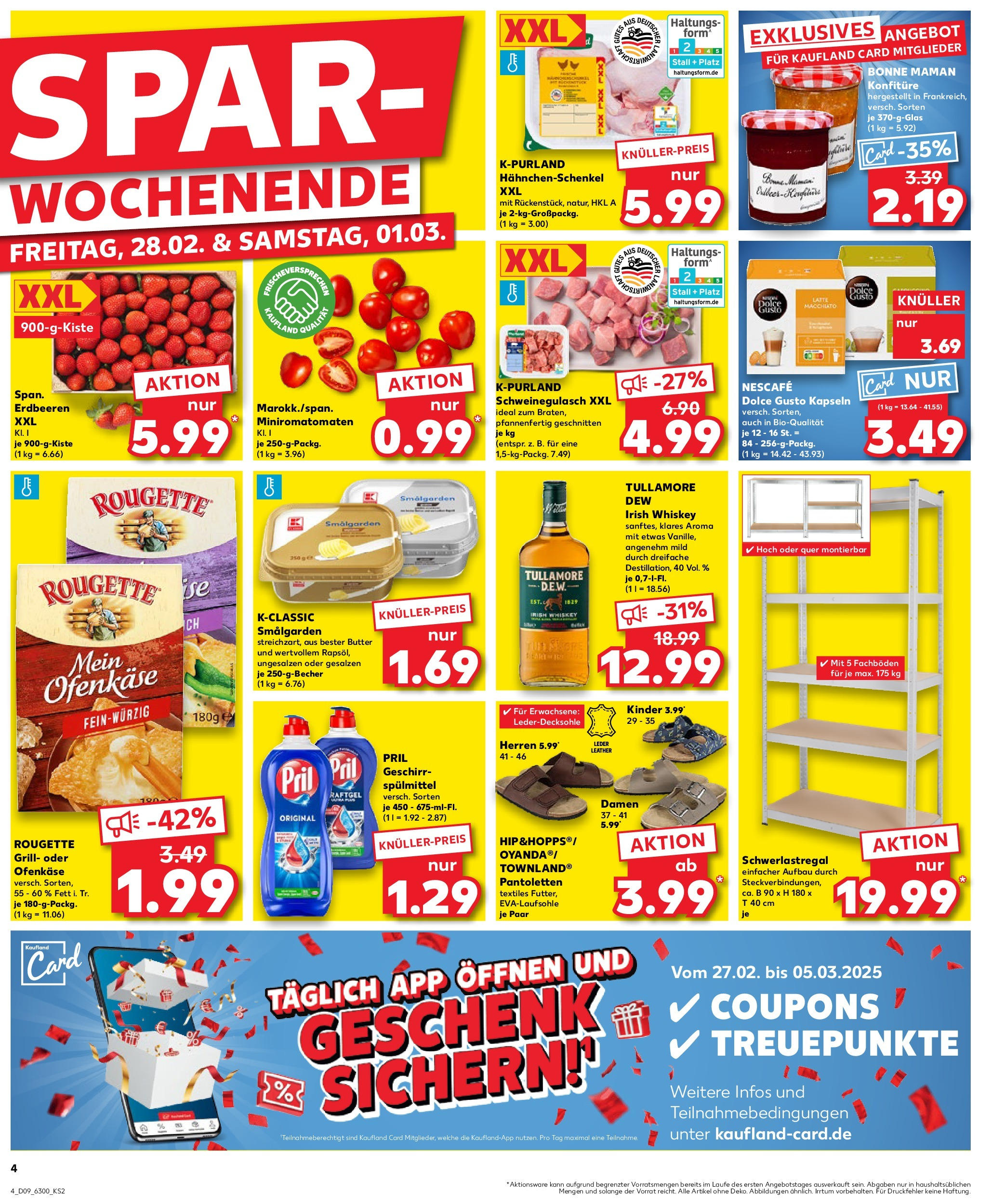 Kaufland - Wetzlar, Am Forum 1 (ab 27.02.2025) » Angebote Online zum Blättern | Seite: 4 | Produkte: Schweinegulasch, Nescafe, Hahnchenschenkel, Dolce Gusto kapseln