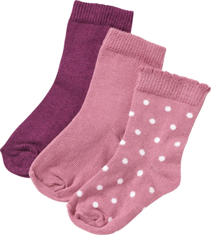 ALANA Socken, rosa + beere, Gr. 23/26