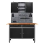 M&ouml;belix Werkbank-set Werner Echtholz/stahl B: 120 Cm