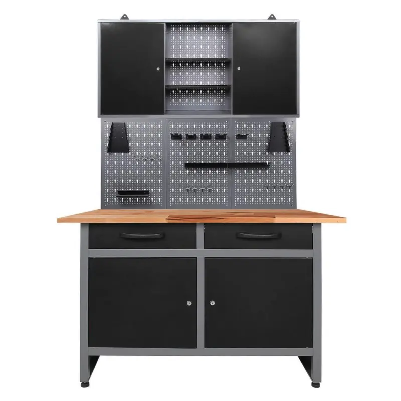 Werkbank-set Werner Echtholz/stahl B: 120 Cm