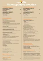 Crocodile Menus groupes semaine - au 28.02.2025