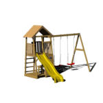 Möbelix Spielturm Giraffe Gelb/naturfarben, B: 340 Cm