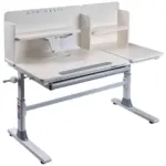 Möbelix Jugendschreibtisch Sören Weiß/Grau, 120 cm