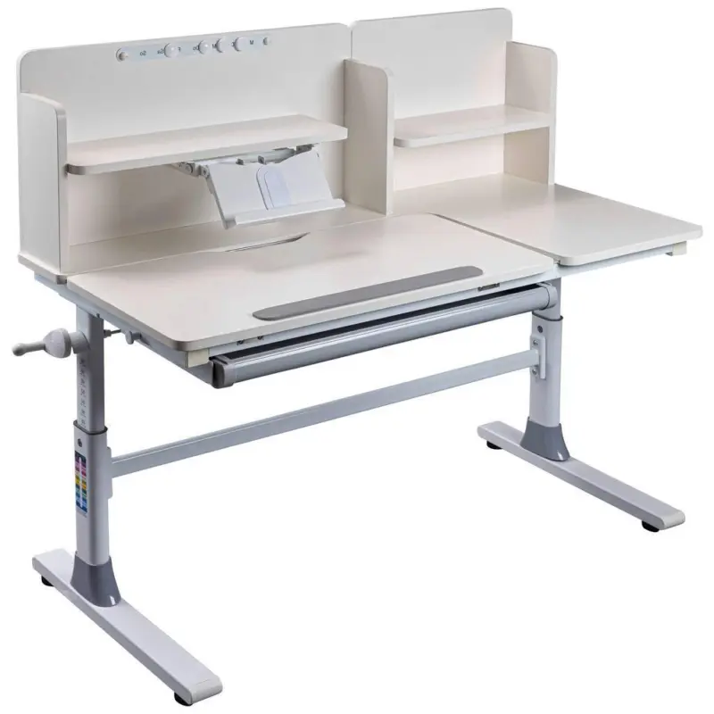 Jugendschreibtisch Sören Weiß/Grau, 120 cm