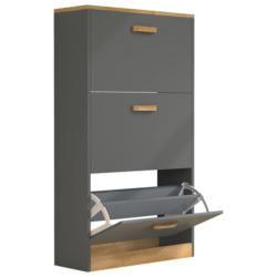 Schuhschrank Anthrazit/honigeiche, B: 59 Cm