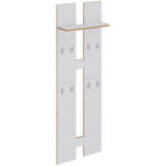 Möbelix Wandgarderobe Weiß/honigeiche, B: 57 Cm