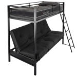 Möbelix Etagenbett Stronghold-frame Mit Matratze 90x190 Cm Schwarz