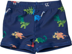 PUSBLU Badehose mit Dino-Muster, blau, Gr. 122/128