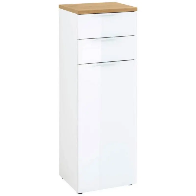Unterschrank Mit Laden Pescara B: 39cm Weiß Hochglanz