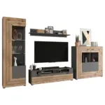 Möbelix Wohnwand Freno Nox Oak B: 350 cm