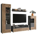 Möbelix Wohnwand Freno Nox Oak B: 290 cm