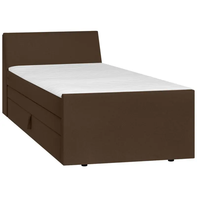 Boxspringbett mit Bettkasten Nida 120x200 cm Braun