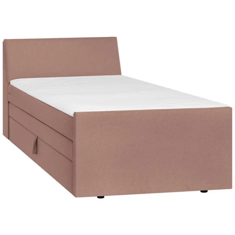 Boxspringbett mit Bettkasten Nida 100x200 cm Altrosa