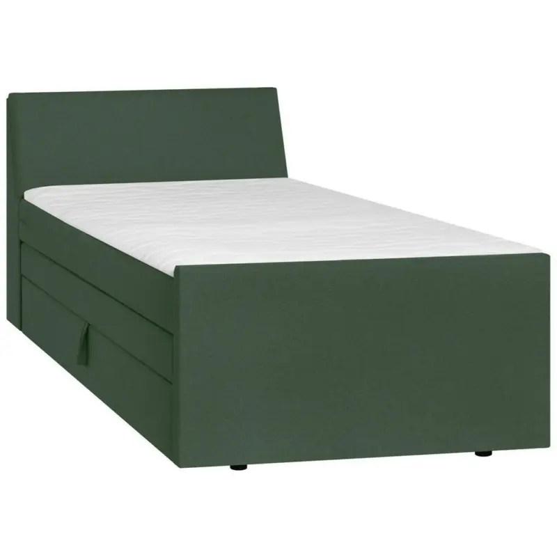 Boxspringbett mit Bettkasten Nida 120x200 cm Grün