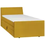 Möbelix Boxspringbett mit Bettkasten Nida 120x200 cm Gelb